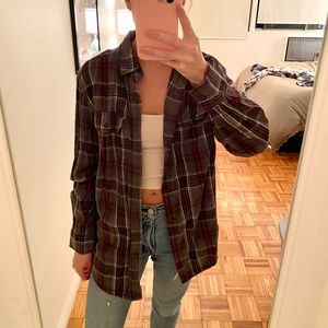 Gray flannel shirt